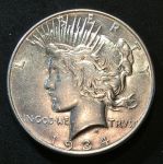 США 1934 г. • KM# 110 • 1 доллар ("Доллар мира") • серебро • регулярный выпуск • AU