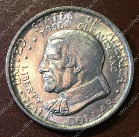 США 1936 г. KM# 177 • 50 центов "Кливленд" • MS BU