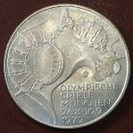 Германия ФРГ 1972г. J KM# 133 / 10 марок / серебро 625 - 15.5 гр. / MS BU GEM!