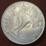 Германия ФРГ 1972г. G KM# 133 / 10 марок / серебро 625 - 15.5 гр. / MS BU GEM!