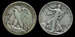 США 1933г. S KM# 142 / 1/2 ДОЛЛАРА СЕРЕБРО / VF / ШАГАЮЩАЯ СВОБОДА