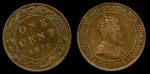Канада 1910 г. • KM# 8 • 1 цент • Эдуард VII • регулярный выпуск • XF+