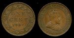 Канада 1906 г. • KM# 8 • 1 цент • Эдуард VII • регулярный выпуск • XF-AU