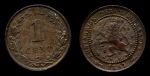 Нидерланды 1897 г. • KM# 107 • 1 цент • регулярный выпуск • MS BU • красн. бронза ( кат. - $260.00 )
