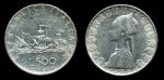 Италия 1958 г. • KM# 98 • 500 лир • Флотилия Колумба (серебро) • регулярный выпуск • XF-AU