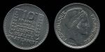 Франция 1949 г. B • KM# 909.2 • 10 франков • (большая голова) • регулярный выпуск • MS BU