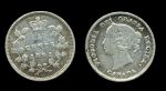 Канада 1891 г. • KM# 2 • 5 центов • Виктория • серебро • регулярный выпуск • F-VF ( кат. - $15 )