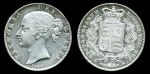 Великобритания 1844 г. • Sp# 3882 • 1 крона • королева Виктория • серебро • регулярный выпуск • XF- ( кат. - $2000 )