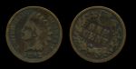 США 1892 г. • KM# 90a • 1 цент • "Индеец" • регулярный выпуск • F-VF