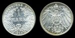 Германия 1914 г. F(Штутгарт) • KM# 14 • 1 марка • Имперский орел • регулярный выпуск • MS BU ( кат. - $30 )