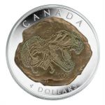Канада 2009 г. • KM# 890 • 4 доллара • динозавры • тиранозавр рекс • памятный выпуск • MS BU пруф