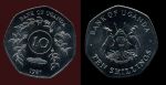 Уганда 1987 г. • KM# 30 • 10 шиллингов • герб • регулярный выпуск • MS BU ( кат.- $4,50 )