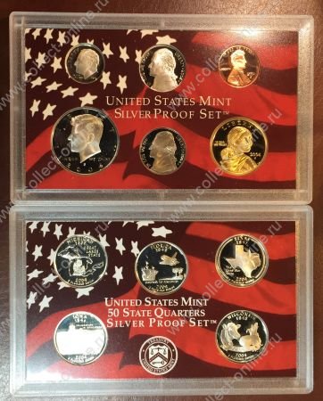 США 2004 г. S • KM# • Годовой набор • комплект 11 монет • серебро • регулярный выпуск • MS BU пруф