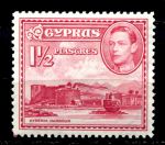 КИПР 1938-51гг. GB# 155 / 1 1/2 pi. / ГОРОД / MH OG VF / АРХИТЕКТУРА