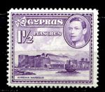 КИПР 1938-51гг. GB# 155a / 1 1/2 pi. / ГОРОД / MH OG VF / АРХИТЕКТУРА