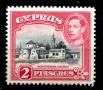 КИПР 1938-51гг. GB# 155b / 2 pi. / ГОРОД / MH OG VF / АРХИТЕКТУРА