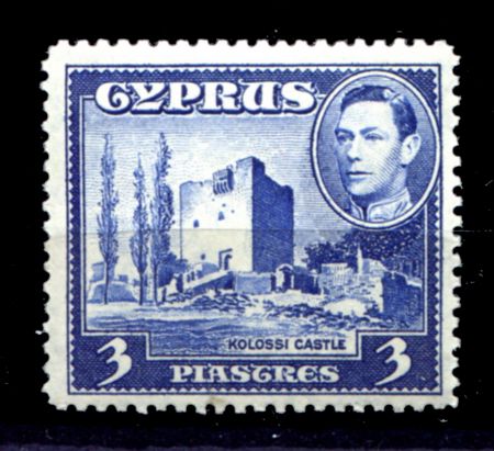 КИПР 1938-51гг. GB# 156a / 3 pi. / ЗАМОК / MH OG VF / АРХИТЕКТУРА