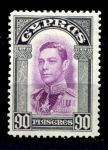 КИПР 1938-51гг. GB# 162 / 90 pi. / ГЕОРГ VI / MH OG VF