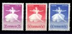 ДАНИЯ 1959-65гг. / SC# 369,401,422 / БАЛЕТ / MNH OG VF / ИСКУССТВО