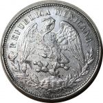 Мексика 1901 г. Mo AM (Мехико) • KM# 409.2 • 1 песо • орел • серебро • регулярный выпуск • AU+ 