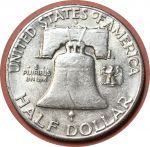 США 1949 г. S • KM# 199 • полдоллара • Бенджамин Франклин • серебро • регулярный выпуск • XF