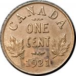 Канада 1921 г. • KM# 28 • 1 цент • Георг V • регулярный выпуск • AU