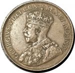 Канада 1920 г. • KM# 21 • 1 цент • Георг V • регулярный выпуск • XF