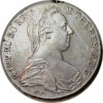 Австрия 1780 г. • KM# T1 • талер • торговый, образца 1780 г. (рестрайк) • брелок • Мария Терезия • герб Австрии • BU