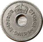 Фиджи 1940 г. • KM# 7 • 1 пенни • Георг VI • регулярный выпуск • AU
