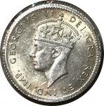 Ньюфаундленд 1942 г. C • KM# 19 • 5 центов • Георг VI • серебро • регулярный выпуск • MS BU
