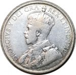 Ньюфаундленд 1917 г. C • KM# 12 • 50 центов • Георг V • серебро • регулярный выпуск • VF*