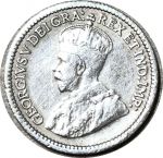 Канада 1913 г. • KM# 22 • 5 центов • Георг V • серебро • регулярный выпуск • VF