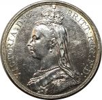 Великобритания 1889 г. • KM# 765 • крона • Королева Виктория(юбилейный портрет) • регулярный выпуск • BU