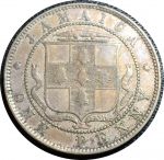 Ямайка 1903 г. • KM# 19 • 1 пенни • Эдуард VII • герб Ямайки • регулярный выпуск • XF