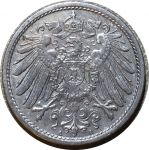 Германия 1911 г. A (Берлин) • KM# 12 • 10 пфеннигов • регулярный выпуск • BU* ( кат. - $20 )