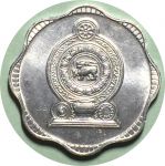 Шри-Ланка 1991 г. • KM# 140a • 10 центов • герб Республики • регулярный выпуск • MS BU