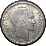 Франция 1947 г. B • KM# 908.1 • 10 франков • лауреат(большая голова) • регулярный выпуск • MS BU