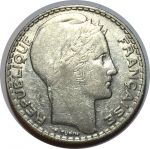 Франция 1933 г. • KM# 878 • 10 франков • серебро • лауреат • регулярный выпуск • XF+