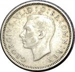 Великобритания 1938 г. • KM# 852 • 6 пенсов • Георг VI • регулярный выпуск • XF+