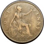 Великобритания 1935 г. • KM# 838 • 1 пенни • Георг V • регулярный выпуск • VF+