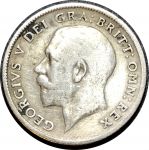 Великобритания 1913 г. • KM# 815 • 6 пенсов • Георг V • регулярный выпуск • F-VF