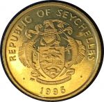 Сейшелы 1995 г. • KM# 47a • 5 центов • государственный герб • пальма • регулярный выпуск • MS BU
