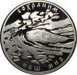 Россия 2008 г. • KM# 1138 • 3 рубля • Речной бобёр • серебро 900 - 34.88 гр. • памятный выпуск • MS BU пруф