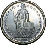 Швейцария 1965 г. B (Берн) • KM# 24 • 1 франк • серебро • регулярный выпуск(specimen) • MS BU люкс!!!