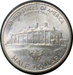 США 1982 г. D • KM# 208 • полдоллара • Джордж Вашингтон (250 лет со дня рождения) • памятный выпуск • MS BU