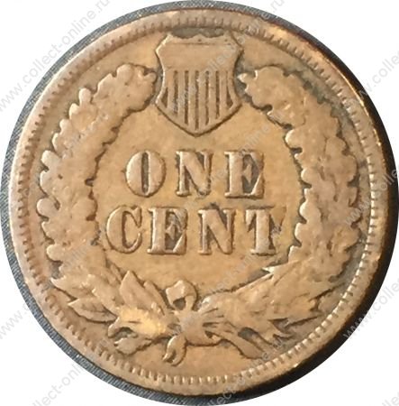 США 1903 г. • KM# 90a • 1 цент • "Индеец" • регулярный выпуск • F