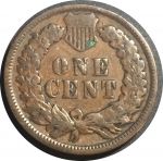 США 1897 г. • KM# 90a • 1 цент • "Индеец" • регулярный выпуск • F-VF