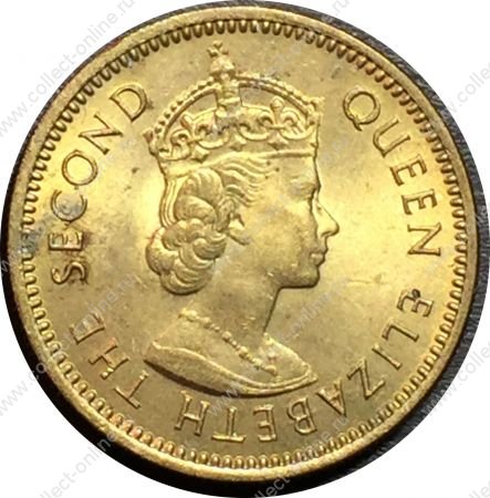 Восточно-Карибский Союз 1965 г. • KM# 4 • 5 центов • Елизавета II • парусник • регулярный выпуск • MS BU
