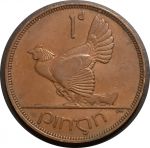 Ирландия 1937 г. • KM# 3 • 1 пенни • арфа • курица • регулярный выпуск • XF-AU ( кат. - $15+ )