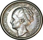 Кюрасао 1941 г. P • KM# 38 • 25 центов • королева Вильгельмина • регулярный выпуск • MS BU ( кат.- $ 25+ )